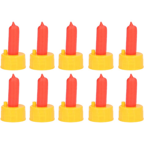 10Pcs Lamb Milk Drink Nipple Sheep Nursing Feeder Nipple for Orphaned Small Animal Feed Red (1/5)