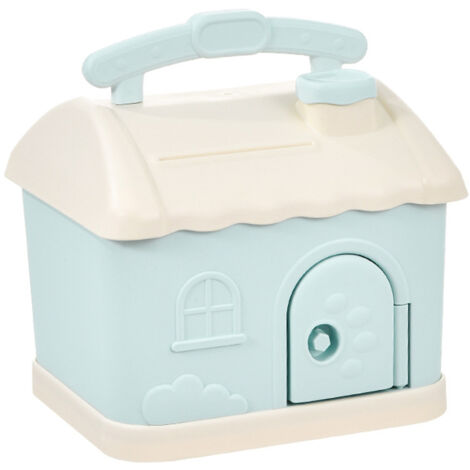 Cartoon House Piggy Bank with 3D Sticker DIY Storage Money Box for Kids Adults Savings Coins Banknotes Box Gift (1/5)