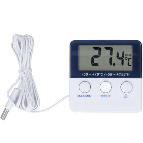 2 in 1 Thermometer Hygrometer ℃/℉ Mode High Accuracy High Low Temperature Alarm Thermometer (1/5)