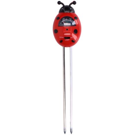 Moisture Meter 3 Calibration Tables Ladybug Shape Simple Operation Multifunction PH Tester (1/5)