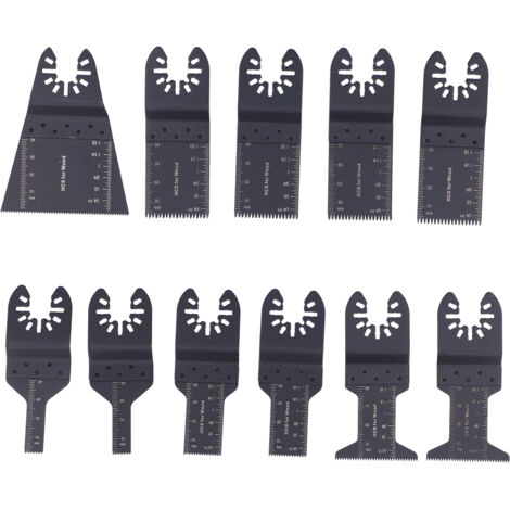 11PCS Oscillating Multitool Blade Quick Release Universal Saw Blade Woodworking Blade Oscillating Tool Blade (1/5)