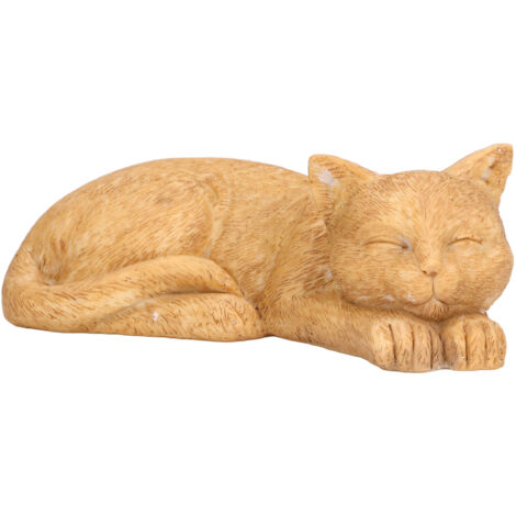 Imitation Stone Pet Memorial Tombstone Cat Dog Commemorative Resin Crafts Gravestone for Lawn Garden Outdoor YardCat Type C Sand Color (1/5)