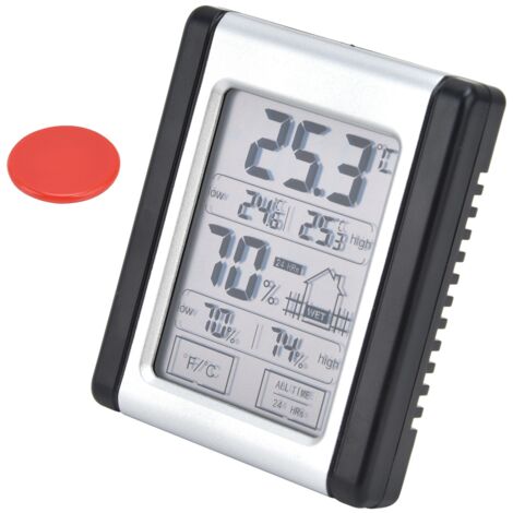 High Accuracy Digital Thermometer Hygrometer Touch Screen Electronic Temperature Humidity Meter (1/5)