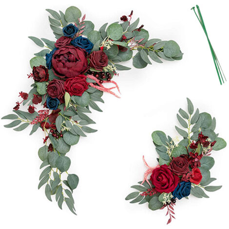 Wedding Simulation Arch Flower Flower Decoration Wedding Stage Background Flowers (1/5)