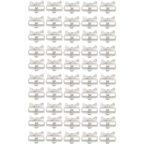 50Pcs Electric Fence Wire Tightener Portable Garden Electronic Fence Alloy Wire Tensioner Gray