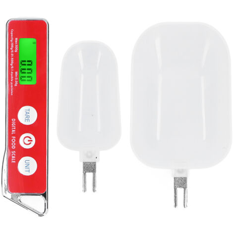 Digital Spoon Scale Household Portable Stainless Steel Kitchen Baking Scale for Flour Tea Spices 500g/0.1gRed (1/5)