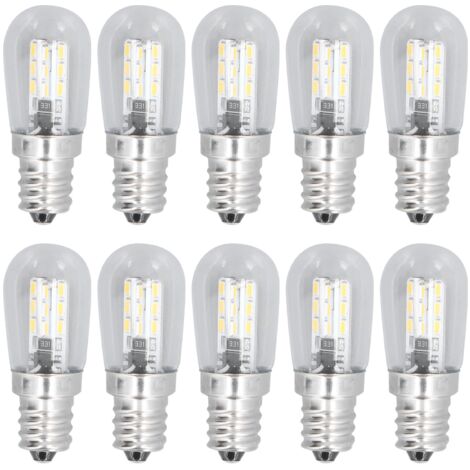 10PCS LED E12 Light Bulb Glass Small Ceiling Lamp Bulb 500LM Wall Lamp Bulb for Bedroom Office 220V (1/5)
