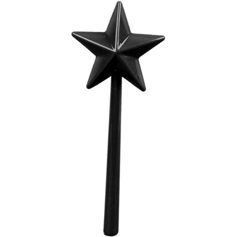 Salt and Pepper Shaker Wand ABS 3 Holes Refillable Spice Tool Seasoning Shaker Wand for Halloween Christmas Kitchen Accessories Black (1/5)