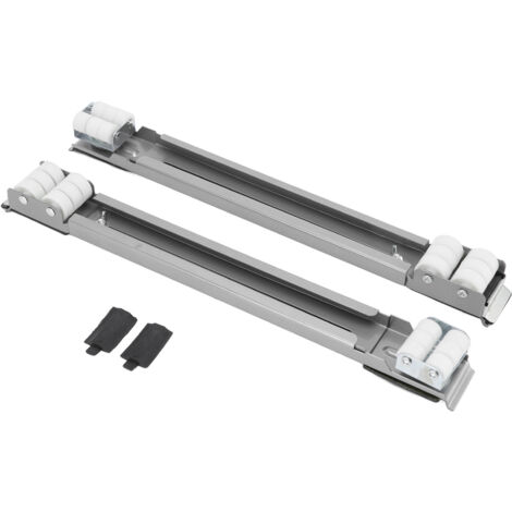 Heavy Duty Extensible Appliance Roller Load Bearing 300KG Universal Wheels Base Appliance Slider for Washer Furniture Silver (1/5)