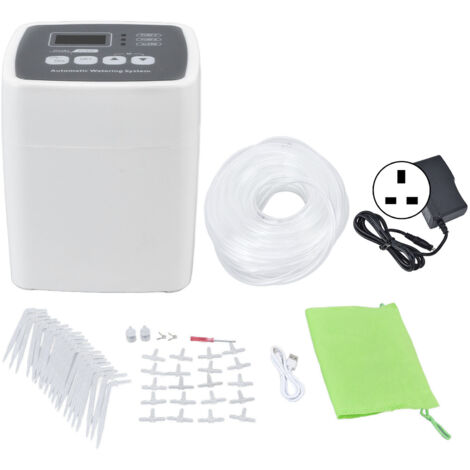 Smart Irrigation Timer Double Pump Automatic Watering Controller Garden Water Timer 110‑240V UK Plug (1/5)