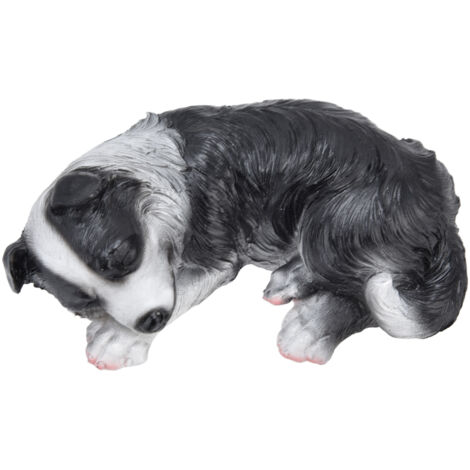 Dog Ornament Textured Exquisite Vivid Real Cute Dog Statue for Garden Lawn Desk Decoration (1/5)