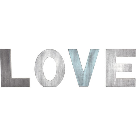 4pcs Wood Block Cutout Letters Sturdy Vintage Rustic Kitchen Decoration Wall Hanging for Adornment (1/5)