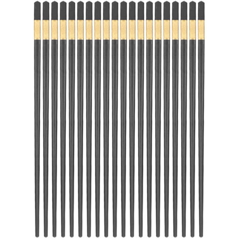 10 Pairs Chinese Chopsticks 9.5 Inch Fiberglass Chopsticks Reusable Dishwasher Safe Chopsticks (1/5)