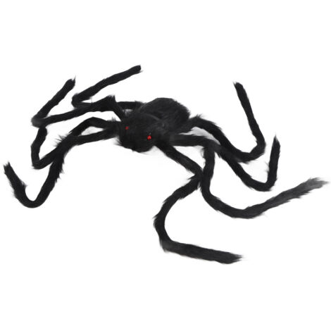 Spiders Halloween Decor Terrible Reusable Black Giant Spider Halloween Decoration for Indoor Outdoor90cm (1/5)