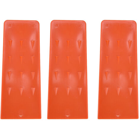 3pcs 8in Felling Wedges Spiked Plastic Safe Logging Tools for Chainsaws Tree Cutting (1/5)