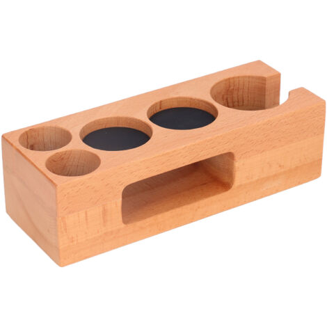 Coffee Tamper Holder Multifunction Food Safe Wooden Coffee Tamping Station for Coffee Lovers (1/5)