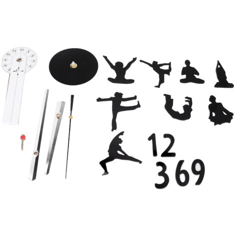 DIY Wall Clock Silent Stylish Decorative Frameless Hanging Clock for Living Room Office (1/5)