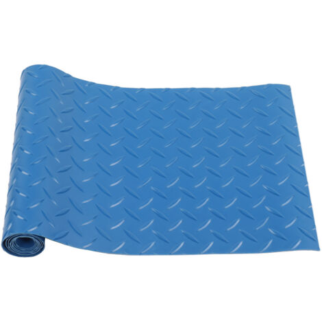Swimming Pool Protective Ladder Mat Non Slip Replacement Ladder Rubber Pad Blue for Pools Herringbone (1/5)