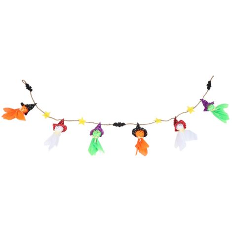 Pumpkin Witch Design Hanging Doll Halloween Pendant Ornament for Costume Party Bar DecorWithout Jingle Bell (1/5)