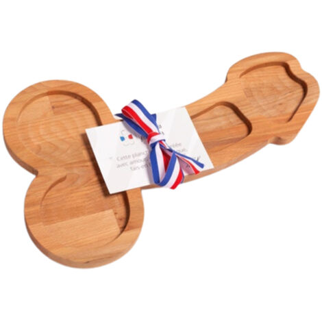 Wooden Food Tray Appetizer Tray Unique Shaped Wooden Serving Tray Decoration for Party Holiday Home Warming (1/5)