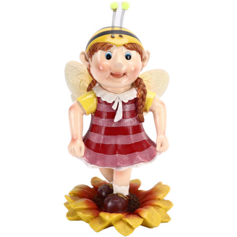 Garden Resin Ornament Cartoon Bee Waterproof Pastoral Style Outdoor Statue for Courtyard Indoor (1/5)