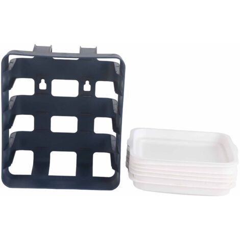 Preparation Plate PP Multilayer Multifunctional Household Vegetable Fruit Preparation Tray for Hotpot Blue 6 Layers (1/5)