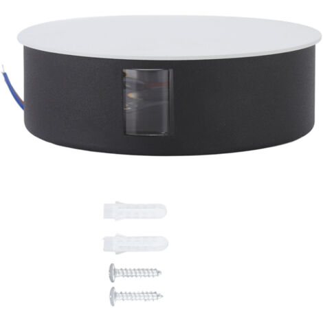 Wall Light Round Shape Aluminum Alloy 3 Beams Modern Wall Sconce Lamp for Dining Room AC85‑265V 9W White (1/5)