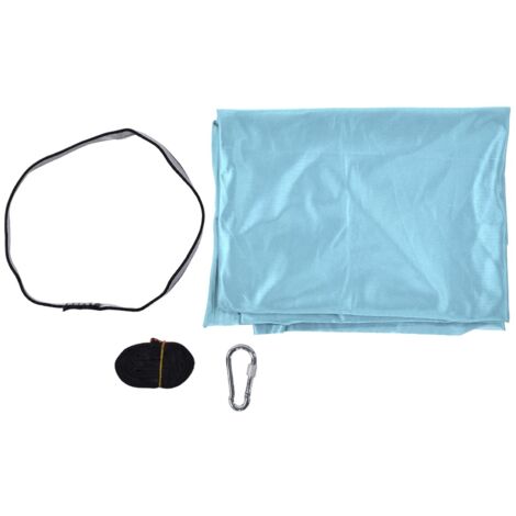 Yoga Hammock Durable Elastic 25KN Aerial Yoga Hammock with Daisy Chains O Ring for Body Firming Aerial YogaLight Blue (1/5)