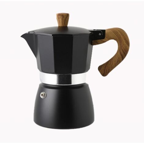 150ML/300ML Portable Aluminum Italian Style Espresso Maker Moka Pot Coffee Maker Household Mocha Cold Extract Pot for Making Cappuccino Latte (1/5)