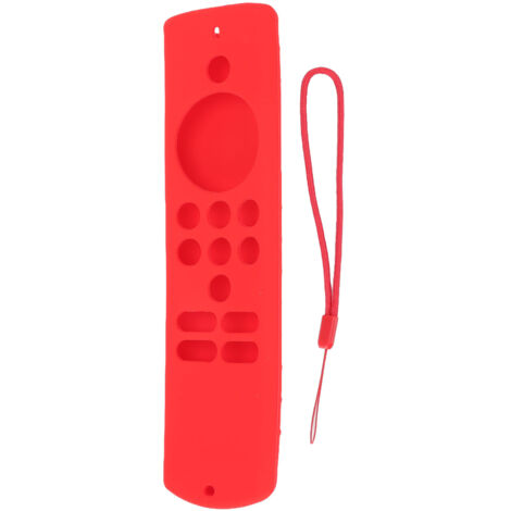 Remote Control Cover Silicone Soft Anti Slip Shockproof Protective Remote Sleeve With Lanyard for Fire TV Stick Lite Red (1/5)