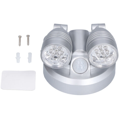 Adjustable Sensor Light Double Head Infrared Induction Motion Sensor Lamp LED Night Light (1/5)