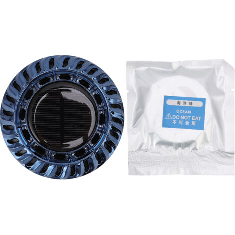 Solar Car Perfume Diffuser Automatic Rotating Decorative Car Aromatherapy Machine for Office Home Ink Blue (1/5)