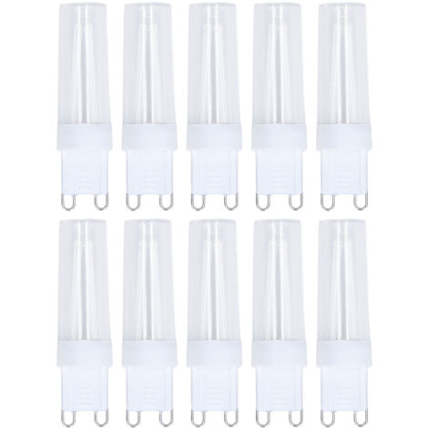 10pcs G9 Small Bulbs Blue Light Energy Saving Replacement LED Bulbs for Chandelier Table Lamp 500lm 3W 220V (1/5)