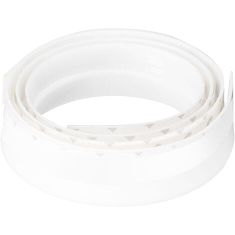 Door Soundproofing 28mm/1.1in Round Hole Silicone Protective Durable Replaceable Lightweight Sealer Strip for RoomWhite (1/5)