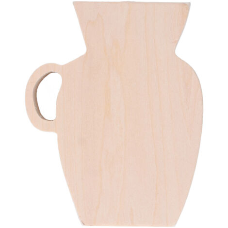 Wood Vase Simple Vintage Style Natural Pinewood Durable Sturdy Odorless Unpainted Wooden Flower Vase (1/5)
