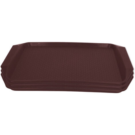 3PCS Colorful Food Tray Rectangle Thickened Binaural Plastic Tray Heat Resistance Stackable Cafeteria Trays for HotelCoffee (1/5)