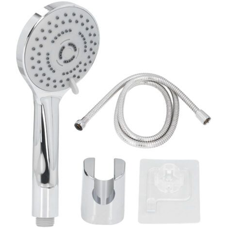Handheld Shower Head Female Male Thread G1/2 Supercharged Punching Free Wall Mount Shower Head for Bathroom (1/5)