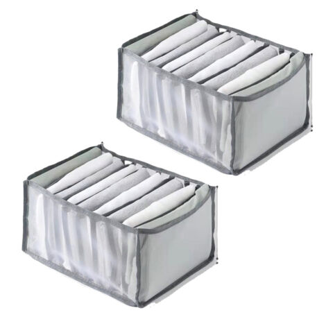 Wardrobe Clothes Organizer Closet Storage Baskets Save Space Clothing Storage Box Portable Storage Containers for Bedroom (1/5)