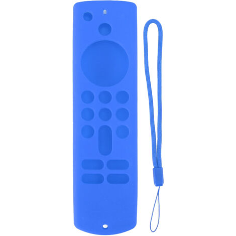 Remote Control Silicone Cover for Fire TV Stick Anti Slip Silicone Protective Case with Lanyard 3rd Gen Blue