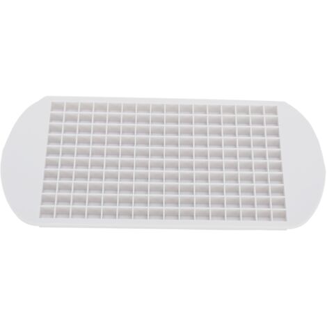 160 Grid Ice Tray Square Flexible Silicone High Temperature Resistant Mini Ice Cube Mold for Home RestaurantWhite (1/5)
