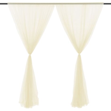 Wedding Party Window Screen Decoration Bedroom Outdoor Semi Transparent Mesh Curtains (1/5)