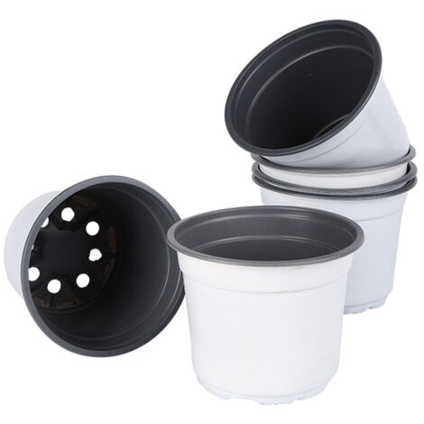 75 Pcs Plastic Plant Flower Pot Nursery Transplanting Pot Seeds Container Garden Decoration (1/5)