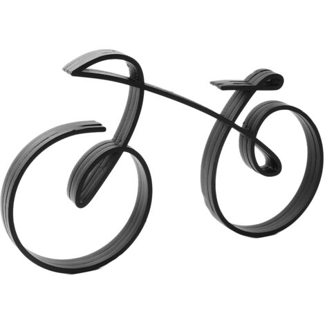 Bicycle Art Sculpture Iron Minimalistic Wire Framed Style Elegant Bicycle Sculpture for Cycling Enthusiasts Decoration (1/5)