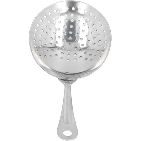 Cocktail Strainer Professional Stainless Steel Shell Cocktail Strainer for Bar Club Restaurant Silver (1/5)