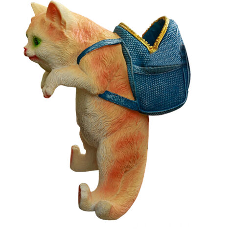 Patio Garden Flower Pots Fish Tank Cat Hanging Ornaments Cute Cartoon Backpack Cat Pendant (1/5)