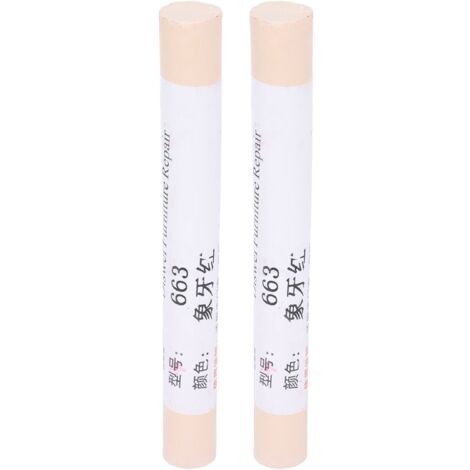 2pcs Furniture Paint Floor Repair Crayon Scratch Patch Paint Pen Wood Composite Repairing Material Ivory Red