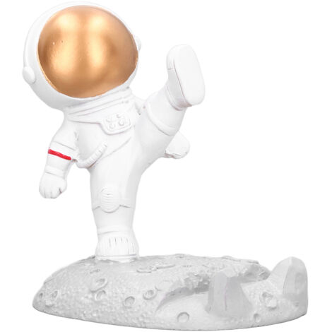 Mobile Phone Holder Astronaut Shape Exquisite Beautiful Environmentally Friendly Bracket OrnamentGolden Astronaut Kick