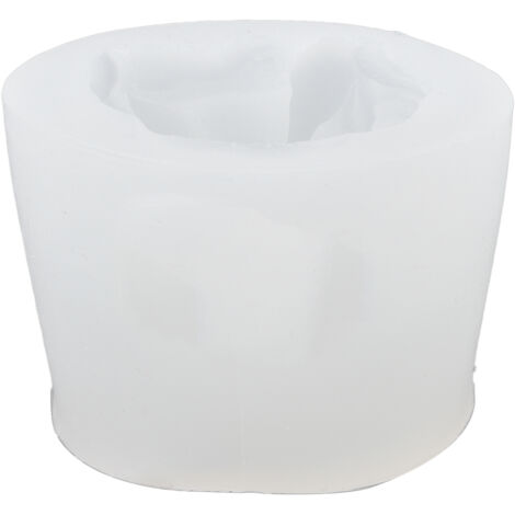 3D Angel Resin Mold Easy to Demold Reusable Food Grade Silicone Baby Angel Candle Mold for DIY Home Decoration CakeFace with One Hand (1/5)