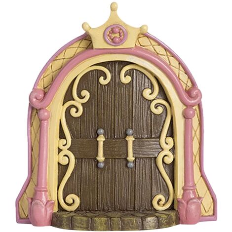 Fairy Door for Trees Miniature Fairy Garden Outdoor Decor Accessories Yard Art Sculpture Decoration for Kids Room Wall Trees (1/5)