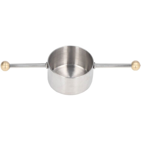 Stainless Steel Measuring Cup Multipurpose Double Ball Bartending Measuring Cup for Home Bar (1/5)